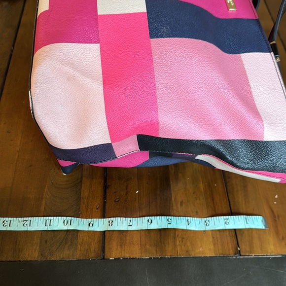 Kate Spade Lolly Print Mod Zippered Tote Bonus Wristlet - Picture 4 of 12